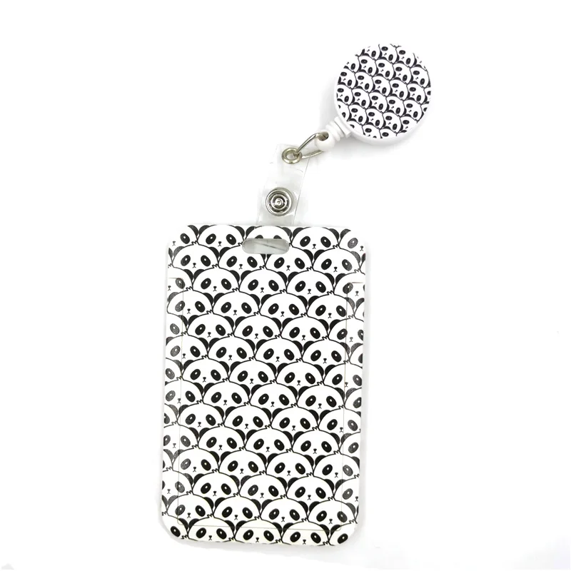 Panda Anime Neck Strap Lanyard with Keychain and ID Badge Holder