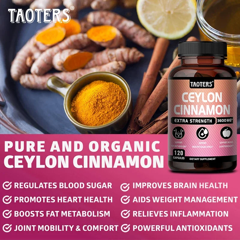 Organic Ceylon Cinnamon Natural Antioxidant-Boosts Immunity and Protects The Heart, Supports Joint and Bone Health