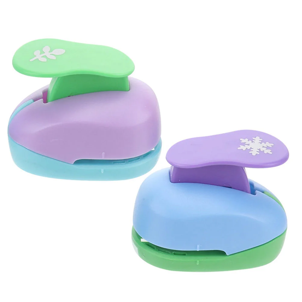 

2 Pcs Embossing Device Punch DIY Crafts Plastic Scrapbooking Puncher Paper Hole Reusable Punches Crafting Child
