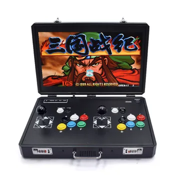 휴대용 아케이드 게임 콘솔 달빛 보물 상자, 홈 향수 스타일 판도라 마더보드 및 대형 스크린 연결, 19 인치