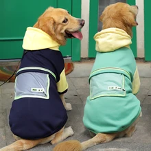 Thick Hoodie Jacket For Medium Large Dogs Labrador Autumn Winter Warm Clothes Fashion Overalls For Pet Dog Coat Warm Clothing