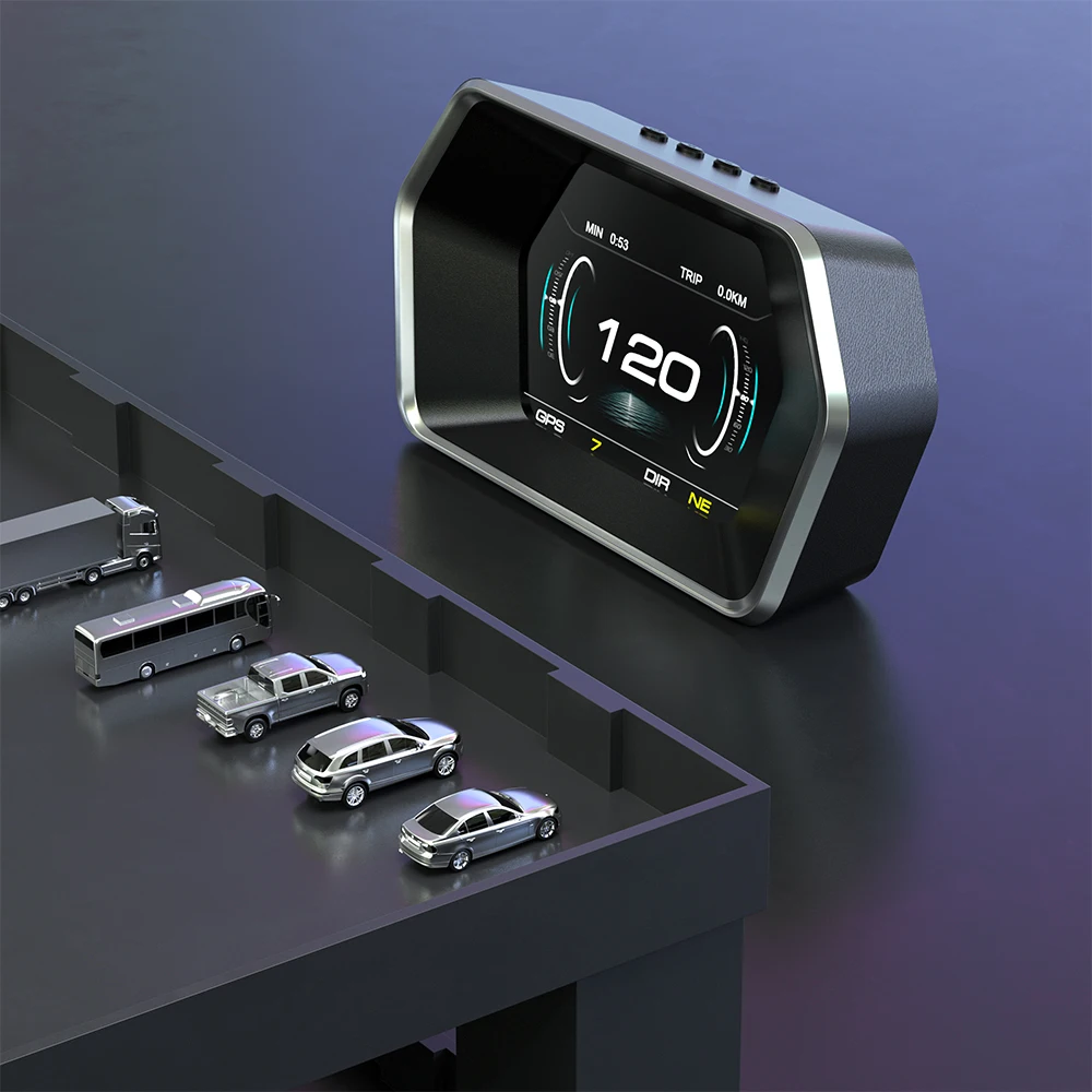GEYIREN P17 OBD HUD   ÷, OBD2 GPS  ý, º ǻ, ڵ  ӵ,    µ 跮