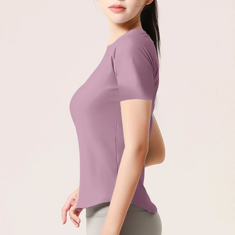 Aiithuug Sports Short Sleeve Running Quick Dry Back Breathable Yoga Tops Quick Dry Daily Active Wear Golf Shirts Tennis Tops Gym