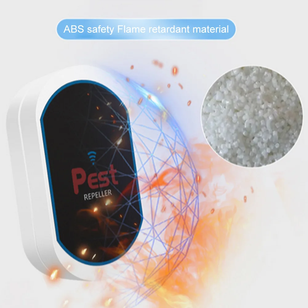 Ultrasonic Pest Repeller Electronic Pest Repeller No Noise Rat Mosquito Repellent Pest Control Device for Bat Mosquito