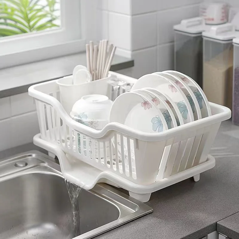 

Water Leakage Folding Drain Bowl Tray Rack Plastic Tableware Bowl Chopsticks Storage Box Kitchen Utensils Dish Storage Rack