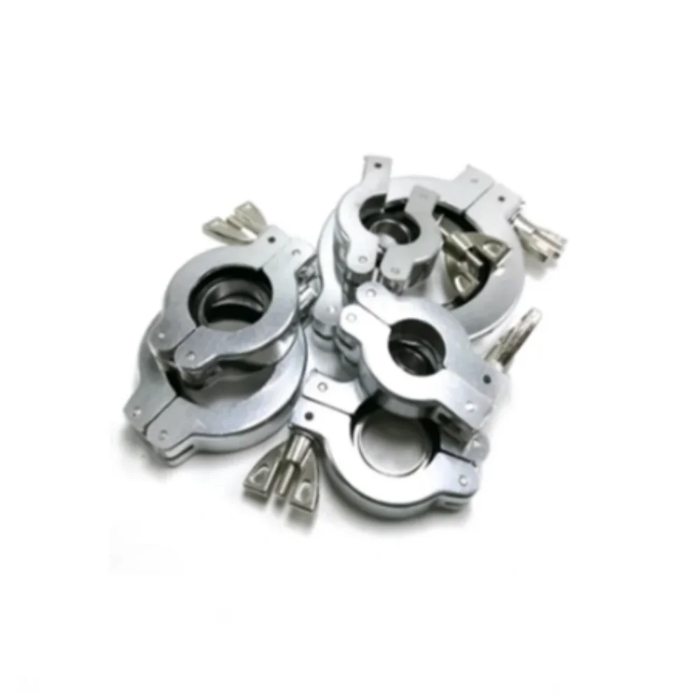 KF10 KF16 KF25 KF40 KF50 , rubber gasket bracket aluminium alloy vacuum tube clamp , Vacuum bellows clamps