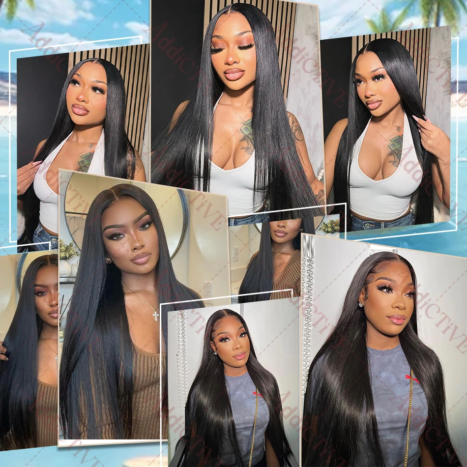 Human Hair Bundles Silky Bone Straight 30 32 40 Inches 3 4 5 100% Raw Human Hair Bundles Weave Double Drawn Weavy Extension Brazilian Remy Hair