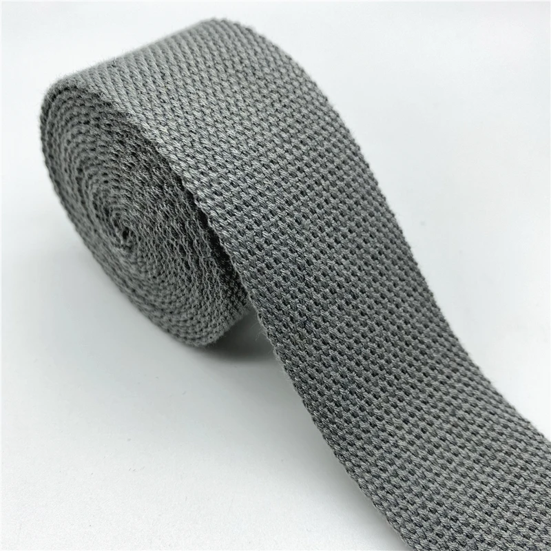 Cotton Webbing Strap Canvas Ribbon for DIY Crafts and Accessories (2 Yards)