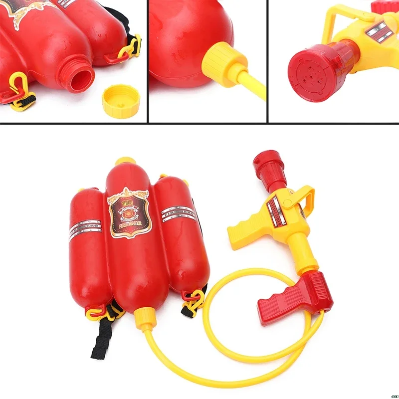 Kids Beach Toys Watergun Children Fireman Backpack Nozzle Water Gun Beach Outdoor Toy Extinguisher Soaker Toys for Boy Children 3