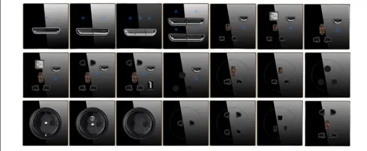 luz LED, Stairway through switch painel Tomada