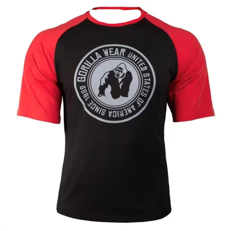 العضلات الكلب الإخوة الرجال اللياقة البدنية تي شير...