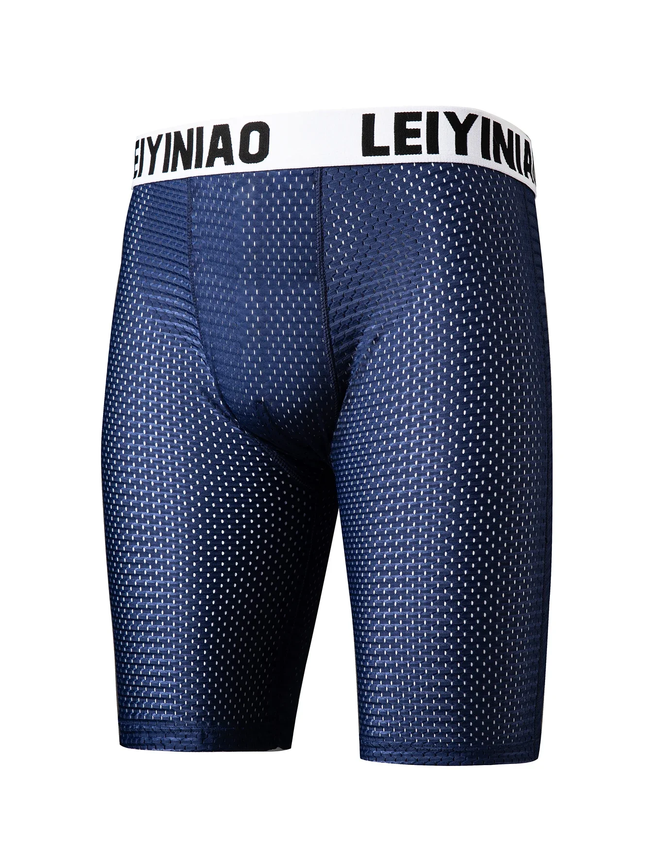 Men’s Boxers Shorts Ice Silk Mesh Underwear Cueca Breathable U Convex Pouch Panties Man Middle Long Leg Underpants Large Size Best Sellers In Men's Clothing