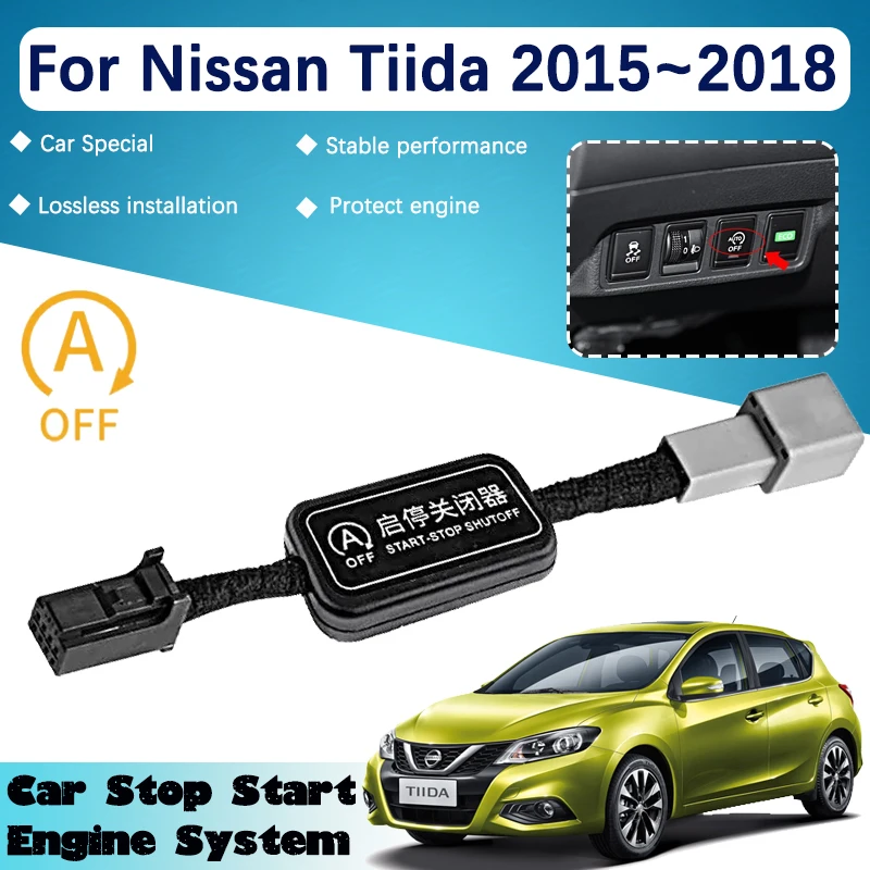

Автомобильная система автоматического остановки запуска двигателя для Nissan Tiida C13 2015 2016 ~ 2018 Pulsar Off устройство управления датчиком защиты аксессуаров