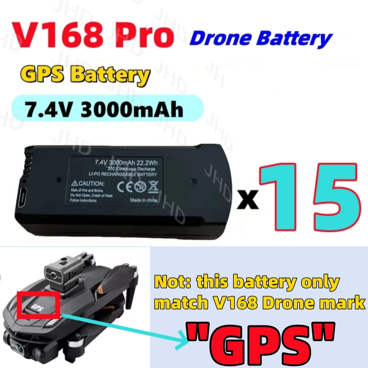 V168 GPS 3000mAh 15B