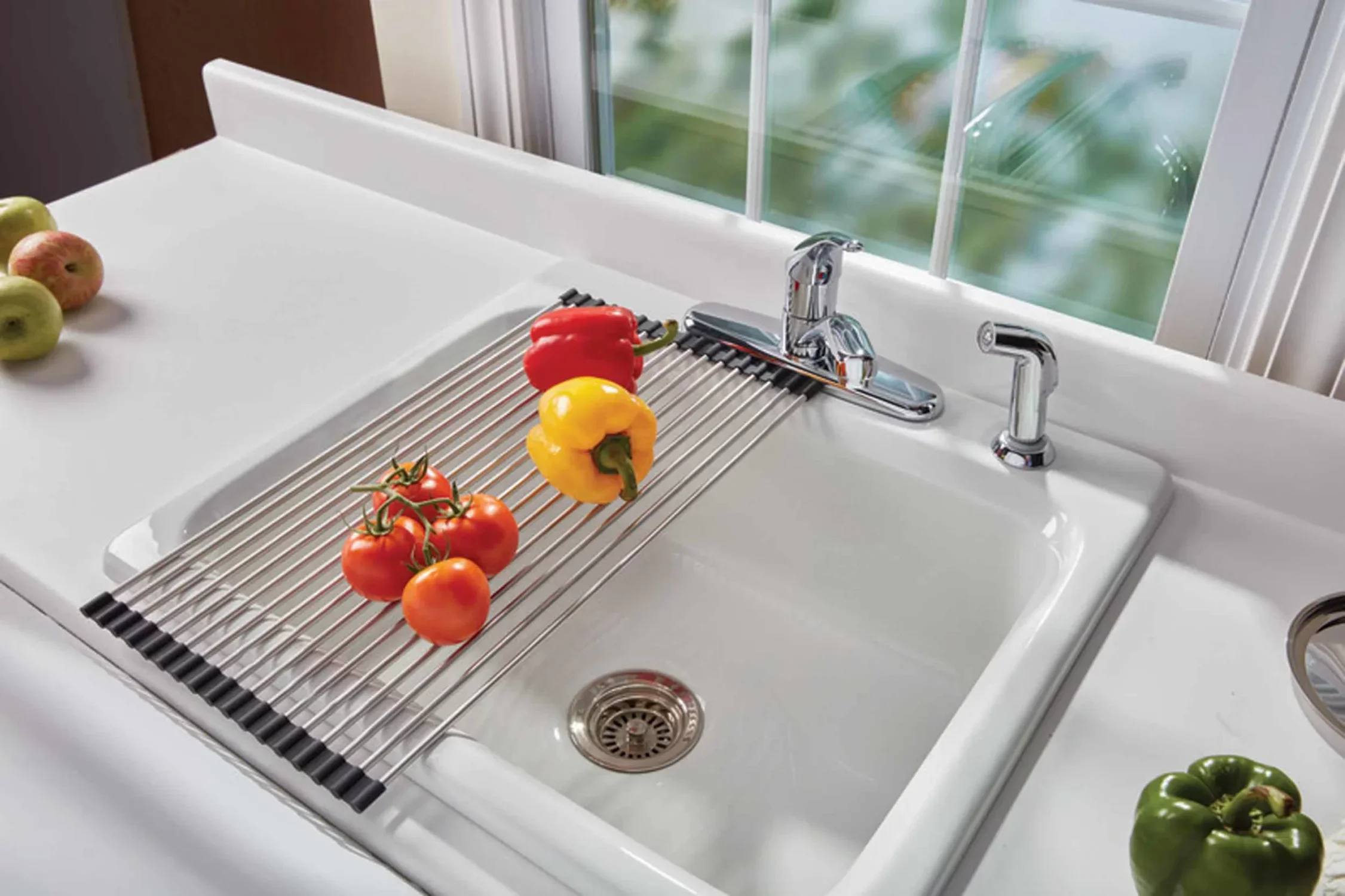 

Large Stainless Steel Rolling Drying Rack