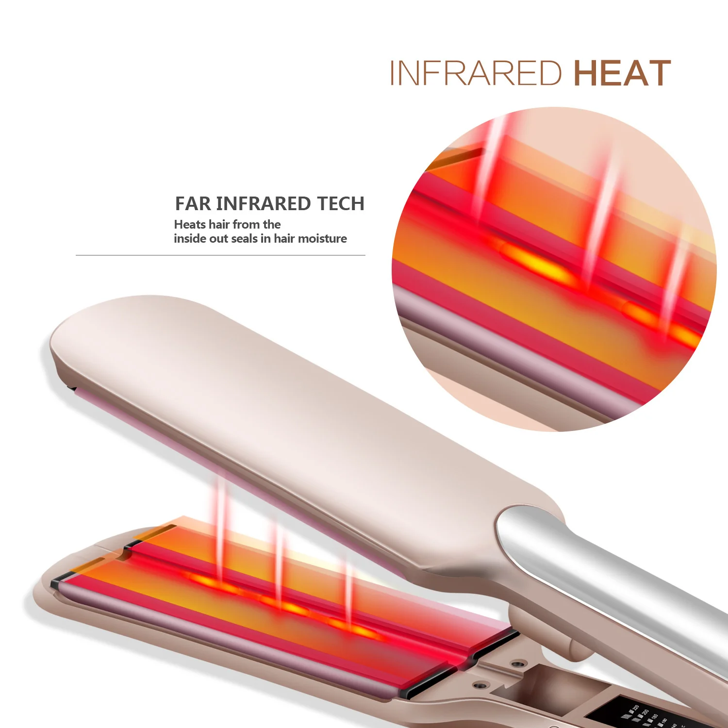 Seco e Molhado Curler em Linha Automático Portátil Duplo-purpose Curling Vara Reta Elétrica Splint 4 vara reta curling duplo-purpose elétrica splint curler em linha reta