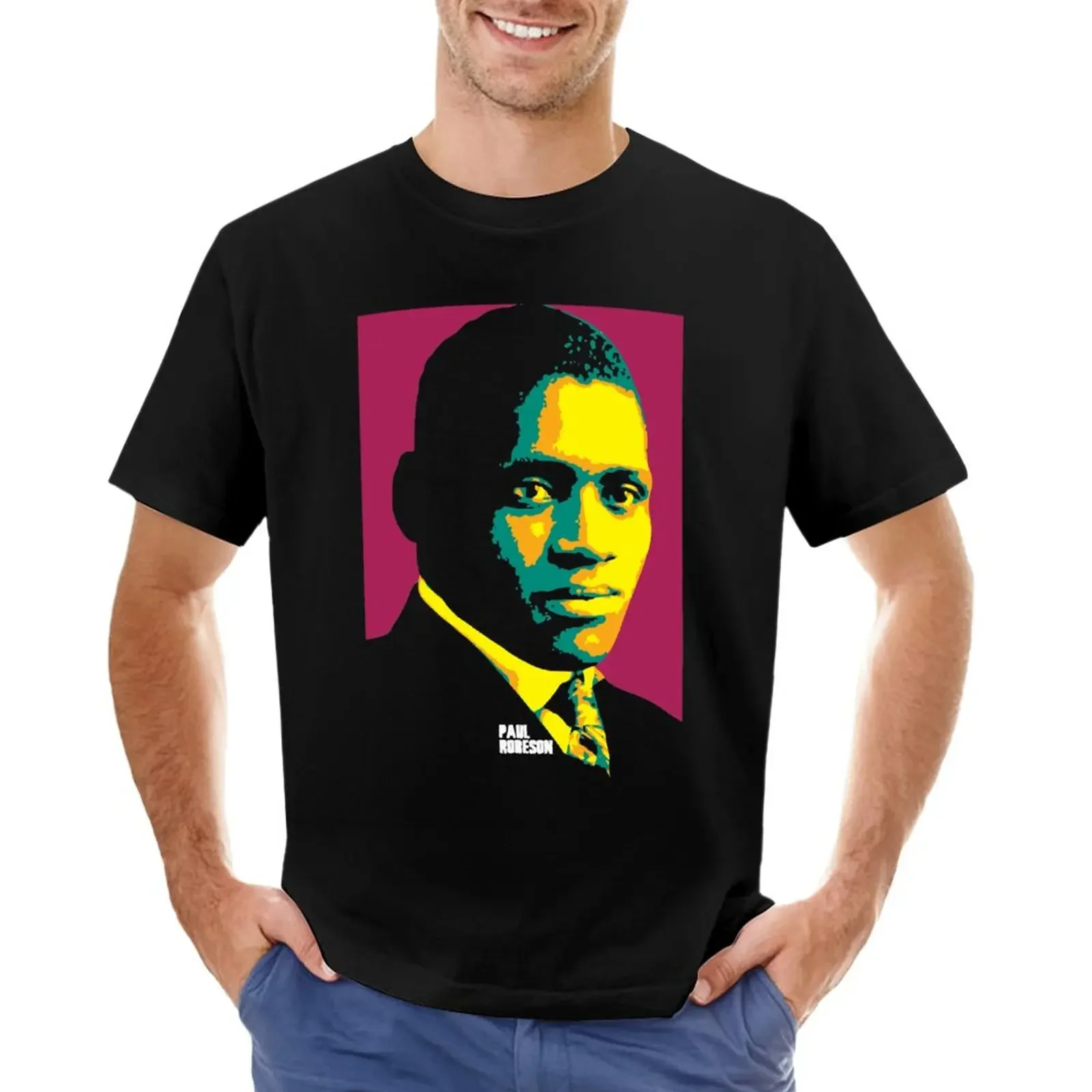Paul Robeson. Paul Leroy Robeson V4 T-Shirt Camicie Grafiche T-Shirt Semplici Da Uomo Divertenti