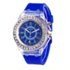 Luminous Personality Rhinestone Led Harajuku Korean Fashion Trend Male and Female Student Couple Jelly Quartz Watch Inteligente 5
