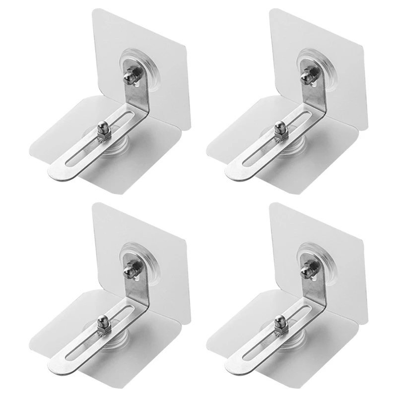 Furniture wall anchors 4Pcs Furniture anchors anti-tip furniture straps adjustable anti-fall buckle cabinet anchors wall J16 22