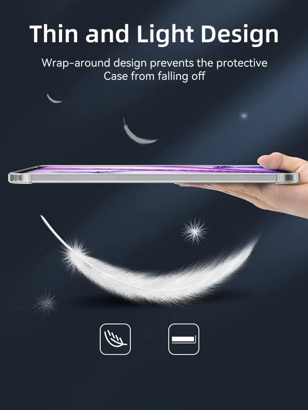 Sleek Universal Transparent Tablet Protective Cover