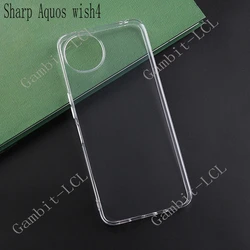 Durable Anti - Fall Soft Silicone TPU Shockproof Case for Sharp Aquos Wish4 (Clear)