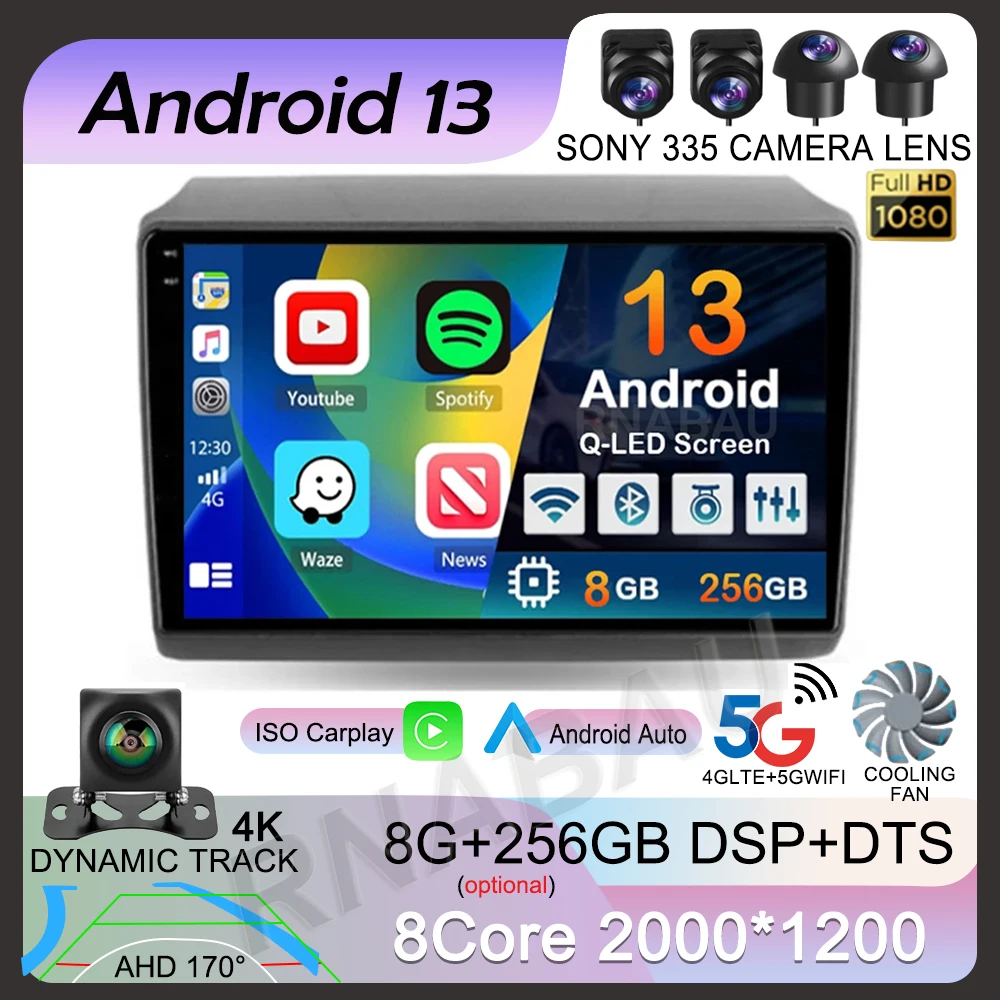 

Android 13 Car Radio Carplay For Fiat Ducato 2007-2015 Citroen Jumper Peugeot Boxer 2011-2015 2 din Autoradio Multimedia GPS DSP