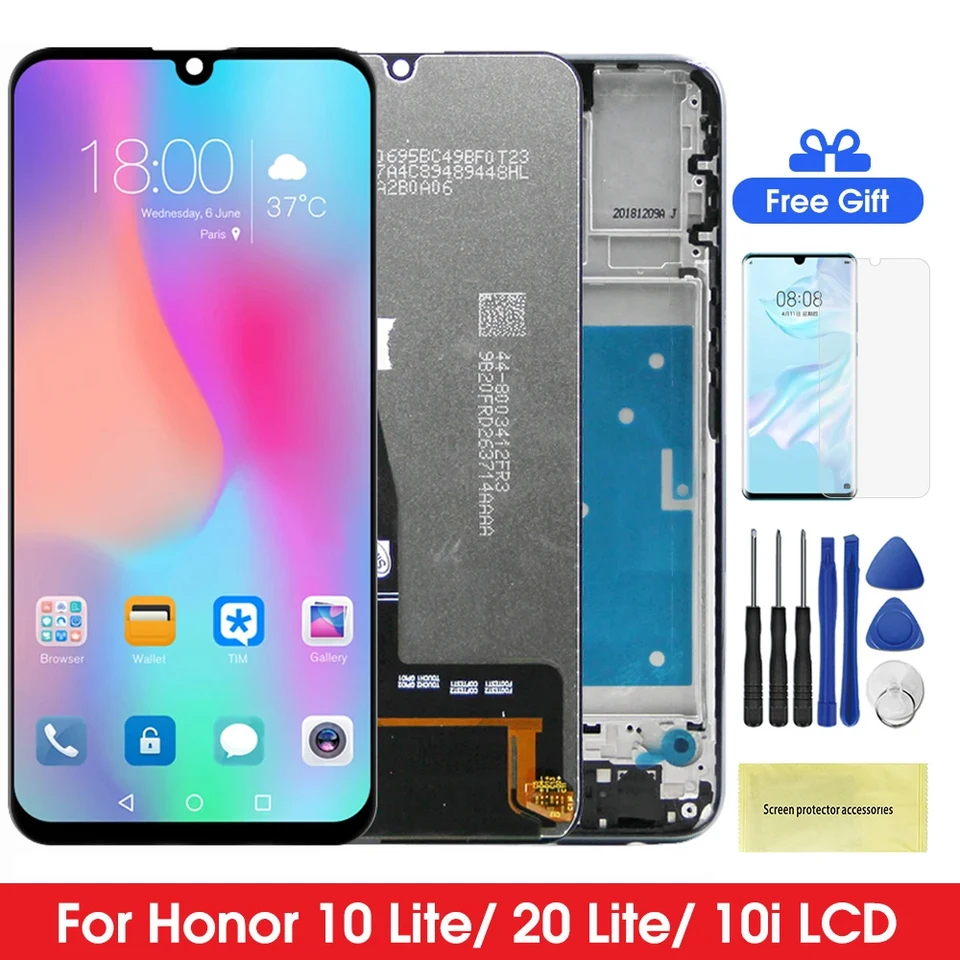 25363 - ECRAN LCD POUR HUAWEI HONOR 10 LITE - HONOR 20 LITE NOIR (COG) - Compatibile