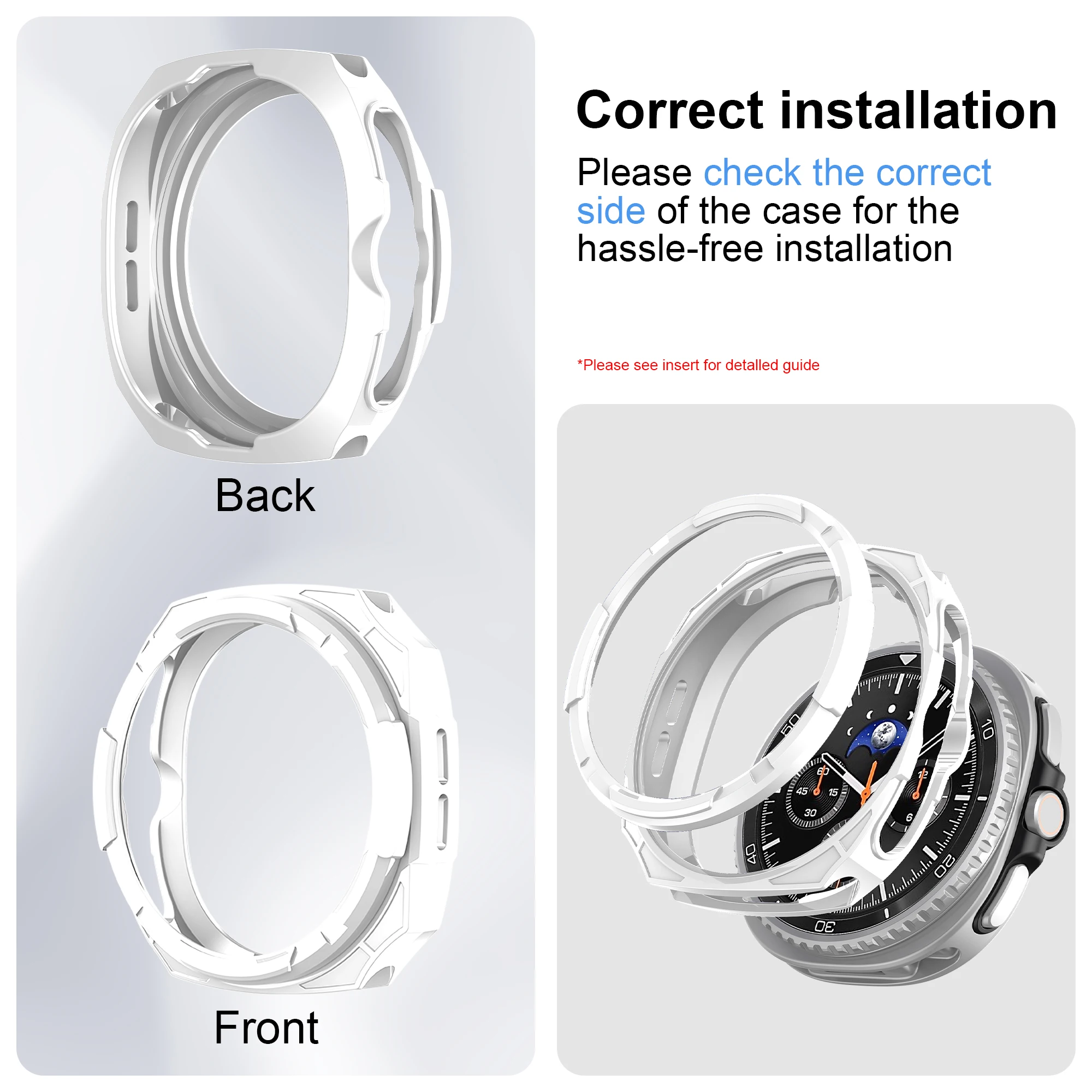 Durable Bezel and Soft TPU Bumper Case for Secure Watch Protection