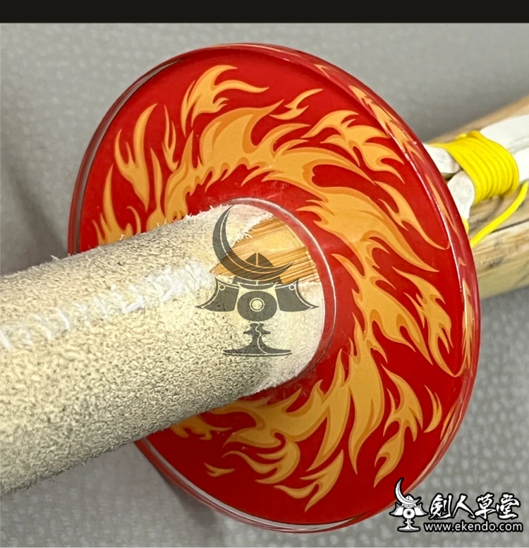 - IKENDO.NET- SP127 -Flame-TSUBA -Kendo supplies TSUBA Kendo accessories