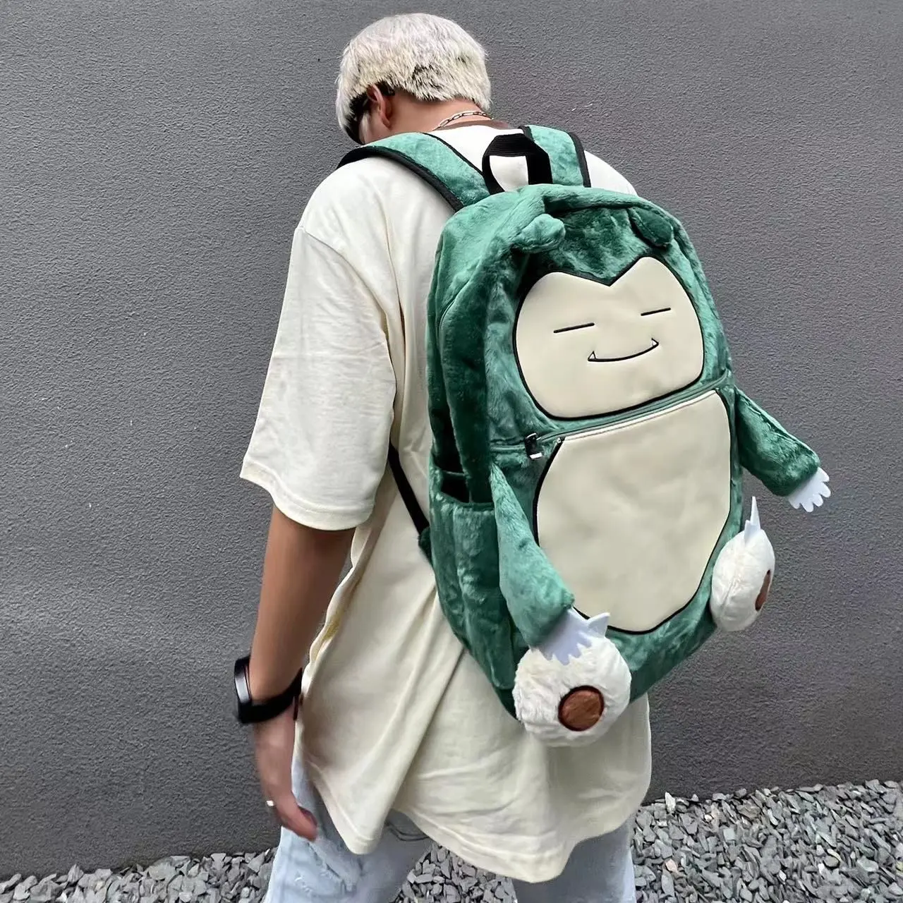 Anime Pokemon Snorlax Plush Doll Backpack Kabigon Model Toy knapsack for  Child Student School Bag Cosplay Toys 36cm - Appleverse