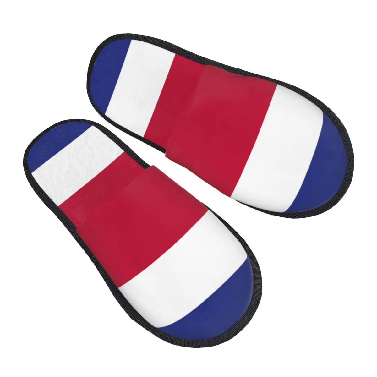 

The Republic Of Costa Rica Flag Slipper For Women Men Fluffy Winter Warm Slippers Indoor Slippers