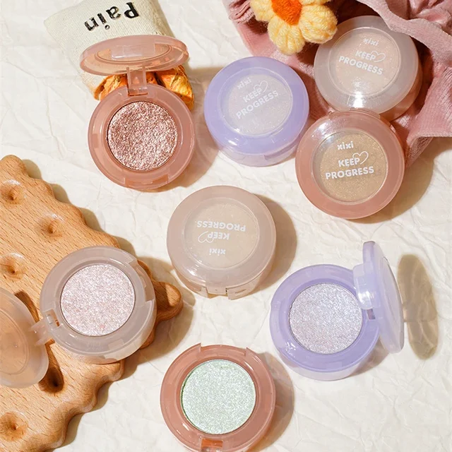 Gorgeous Highlight Eyeshadow Silver Long Lasting Waterproof Party Women Pearlescent Makeup Cosmetic Glitter Shimmer Eyes Shadow