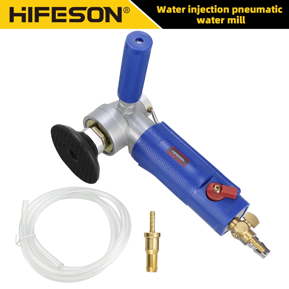 Levigatrice Ad Acqua Pneumatica Ad Aria Da 3 Pollici Mulino Ad Alimentazione D'Acqua Lucidatrice A Umido Per Lucidatrice Per Pietra Di Granito Di Quar