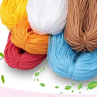 Textured 200M 3mm DIY Macrame Rope Hollow Line Hand-Woven Nylon Cord Hat Bag Shoe Doll Handicrafts Thread 2