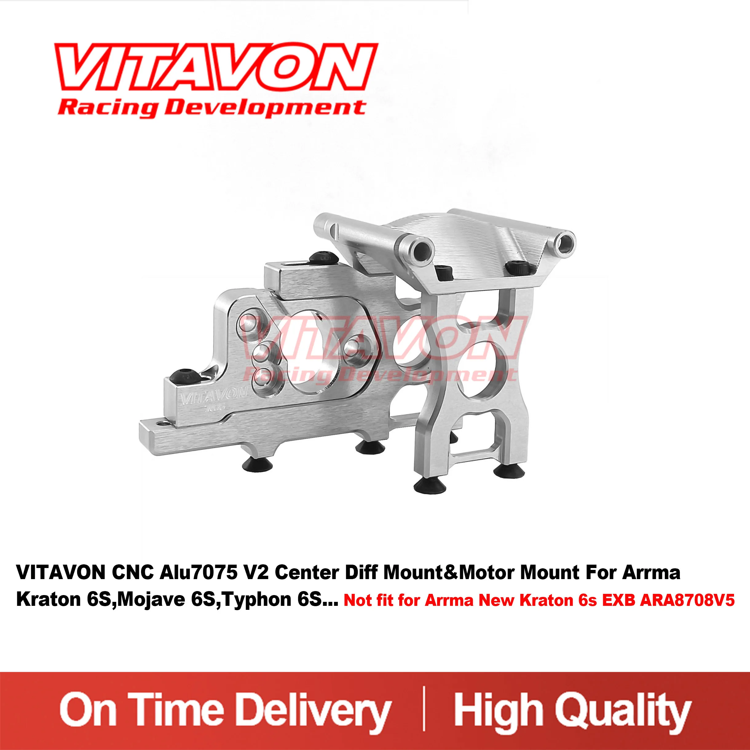 

VITAVON CNC Alu7075 V2 центральное фото и крепление двигателя для всех Arrma 6S, не подходит для Arrma New Kraton 6s EXB ARA8708V5
