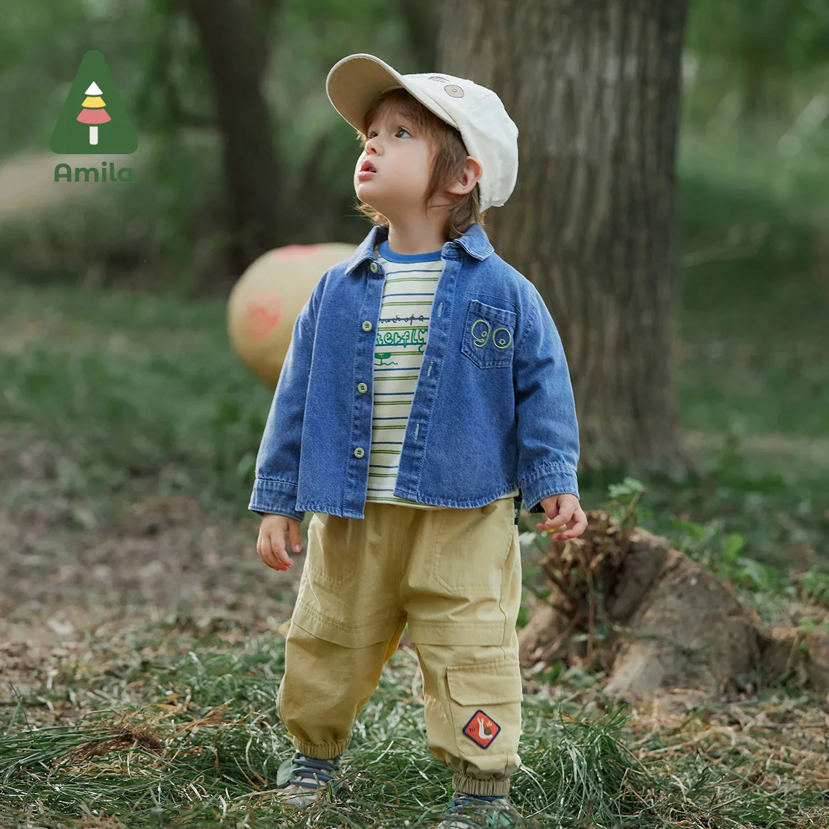 Baby Demin Shirt Boys Spring Full Sleeve Solid Turn Down Collar Top Children Fashion Outwear Clothes 0-6 Years kids shirts