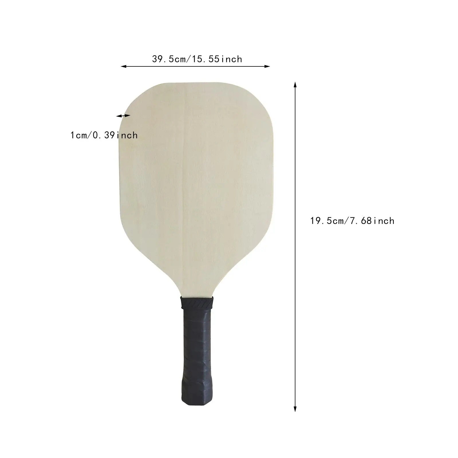Pickleball Ball Paddle Wood Comfortable Nonslip Gripping Professional for Equipment Beginner Outdoor and Indoor Player Men Women