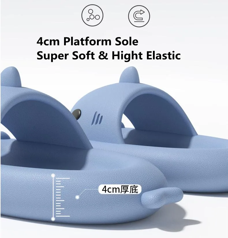 Lovely Shark Platform Slides for Summer - true deals club