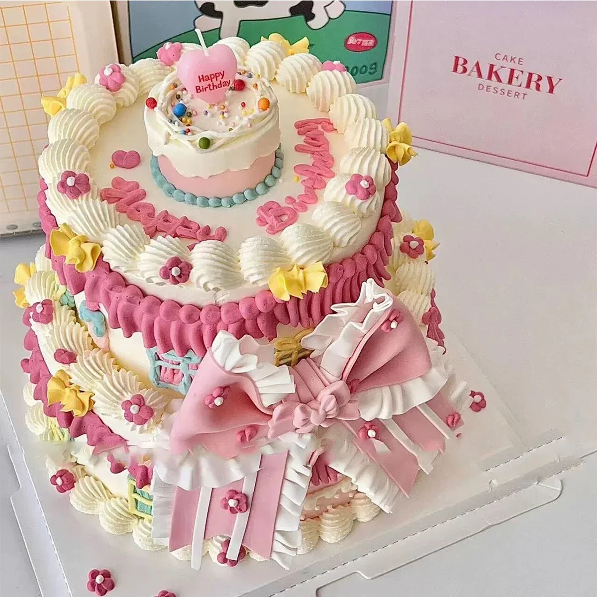 5pcs Cute Heart Shaped Birthday Candles Cake Candle Toppers for Party Wedding Cake Decoration Supplies Birthday Candles