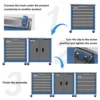 Combination Tool Cabinet,3 Different Types of Tool Cabinets with Connecting Buckle:5-Drawer/7-Drawer/Double-Door Tool Cabinet 3