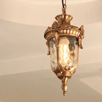 Outdoor Chandeliers Waterproof Patio Industrial Lamps European Kiosks Corridors Fixture Grape Rack Pendant Light Villa Bra 2