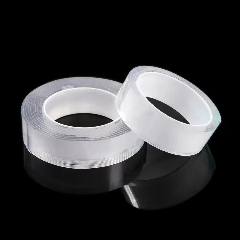 Double Sided Tape Car Adhesive Tape Car Double Sided Tape Nano Tape Transparent Automotive Film Super Fix Strong Acrylic Waterproof No Trace Double Sided Adhesive Taps