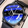 Men's Business Watch Top Fashion Brand Luxury Male Quartz Watches Minimalist Casual Leather Strap Calendar Wristwatch Men Clock 3