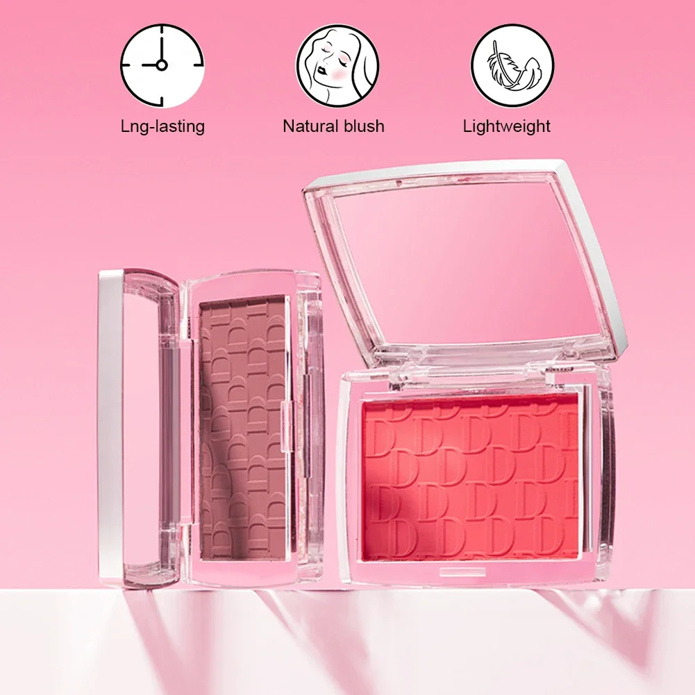 3D Relief Blush Palette Embossed Powder Blush Peach Pink Coral Tint Makeup Brown Cheek Contour Rouge Face Brightens Cosmetics powder blusher blush powder blush plate facial blusher