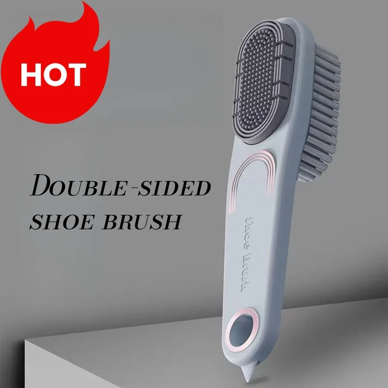 Double-Sided Shoe Brush Soft Bristled Cleaning Brush Shoe brush canvas shoe brush leather shoe household cleaning tools