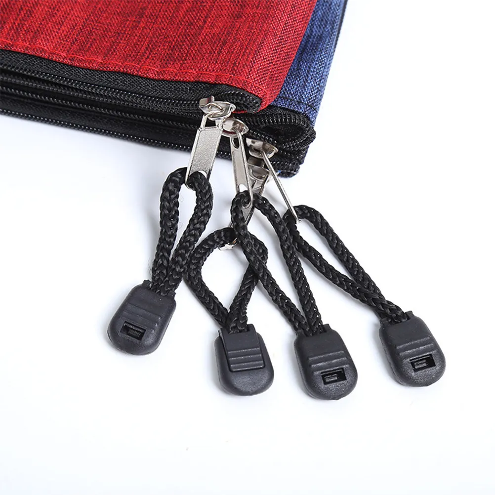 10Pcs 지퍼 파일 가방 방수 B4 크기 문서 정리 파우치 학교 사무실 문구 파일 폴더 삽입