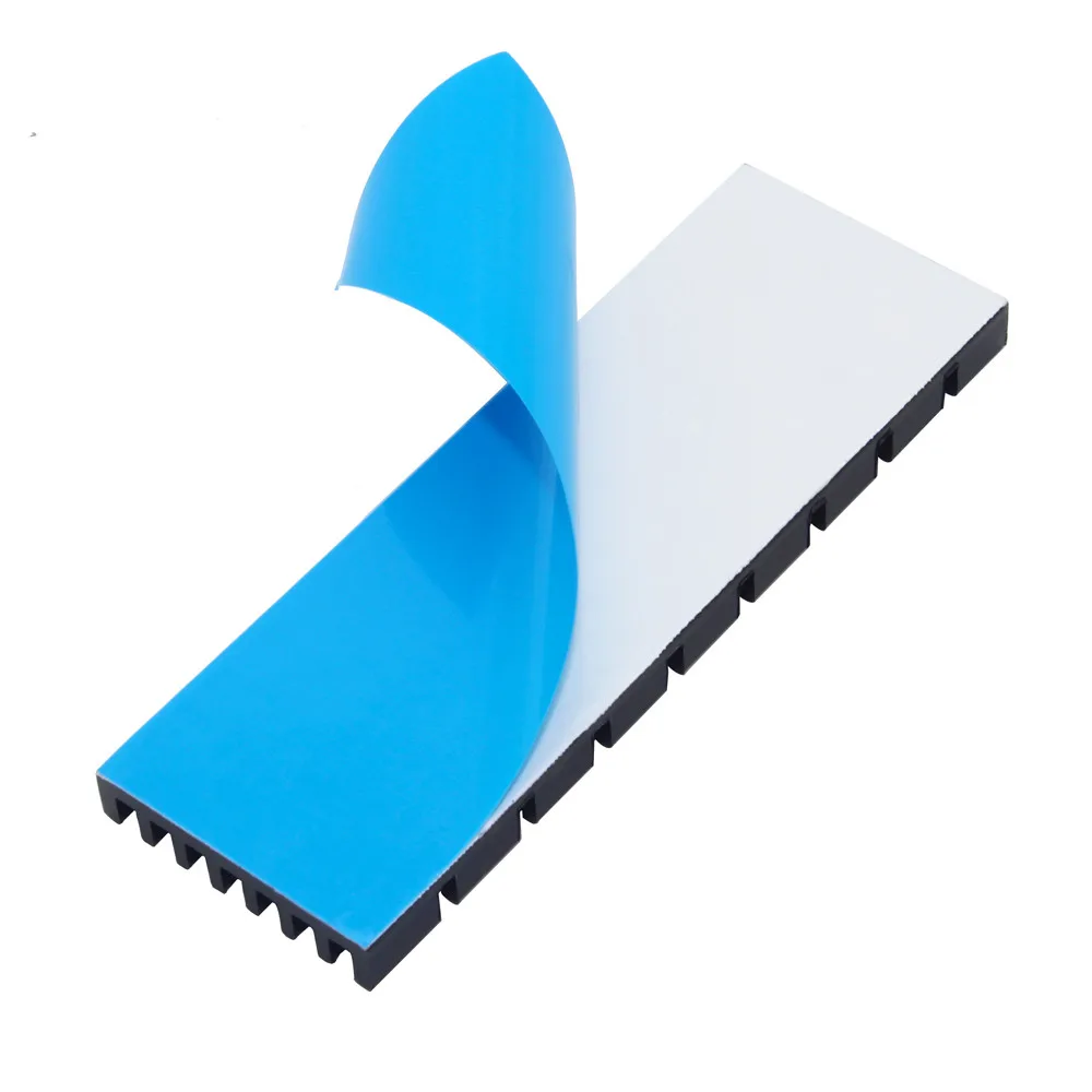 75 x 25 x 5 mm, 10 Stück, Aluminium-Kühlkörper, Kühlkörper für elektronische IC-Chips, RAM-LED-Wärmeableitung mit Thermoband – Detail 6