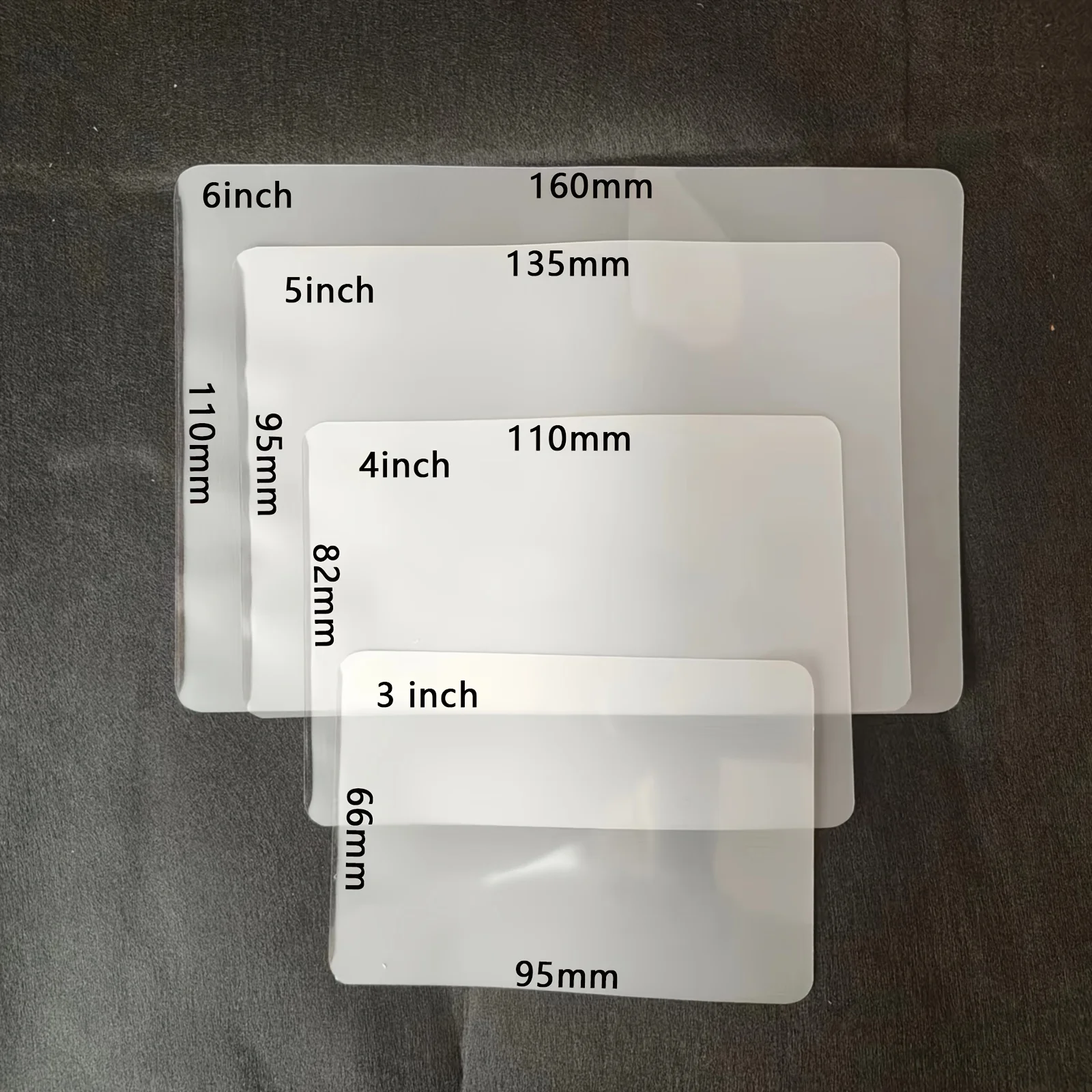 100 Sheets Laminating Pouches 3/4/5/6 Inch 60 Micron PET EVA Film for Hot Laminator Ideal for Photo And Card Seal Protection
