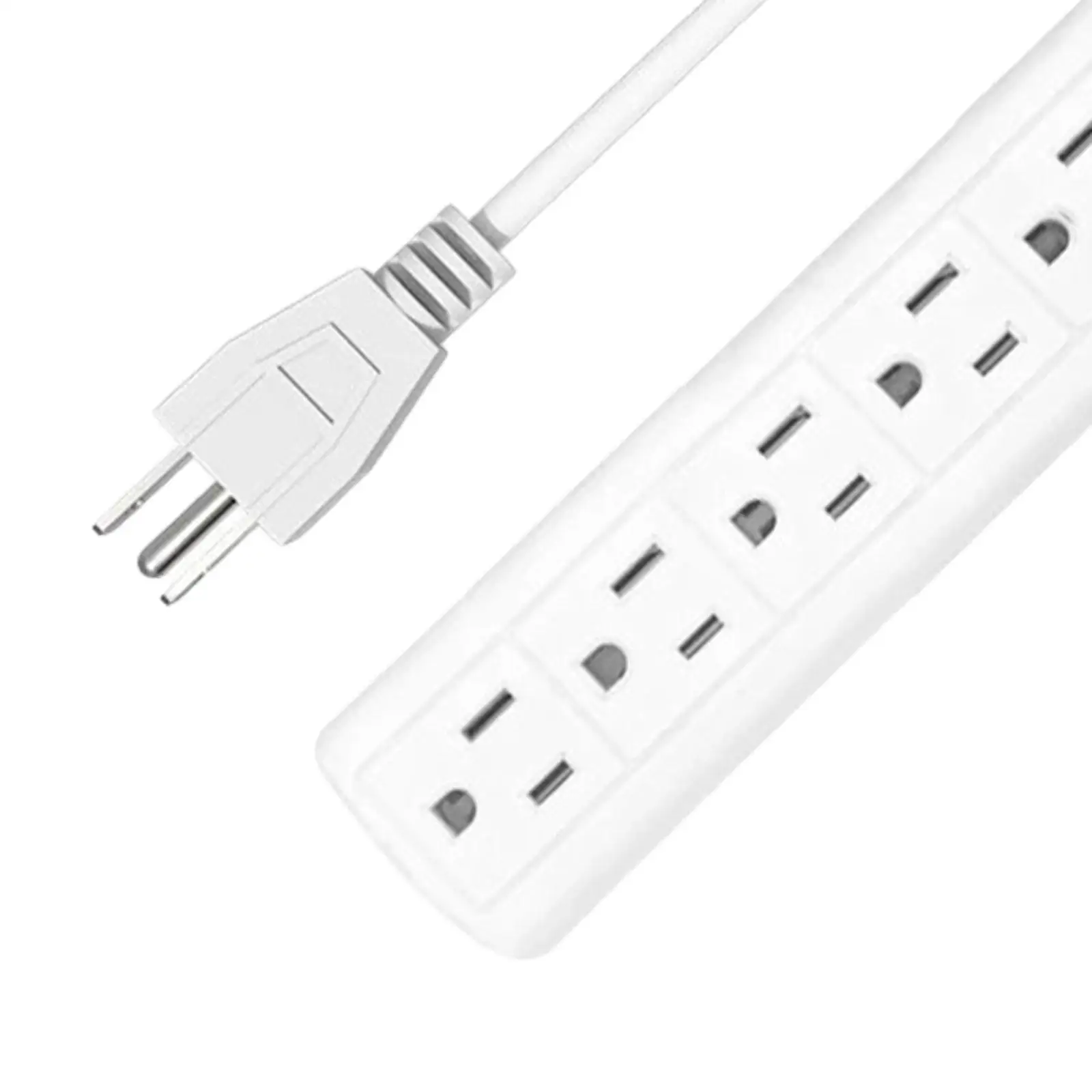 6 Outlet Power Strip US Plug 1000W Saving Place 110V 10A for Business Office