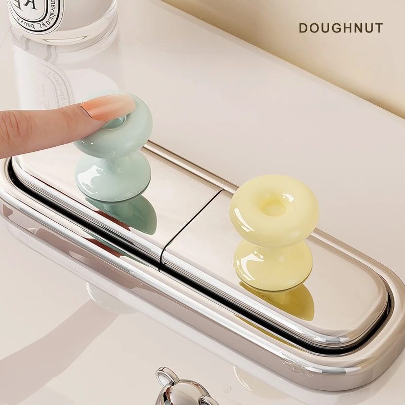 Original Donut Toilet Button Press - Creative Flush Assistant for Easy-Push Decorative Aid, Nail Art Themed Bathroom Accessory